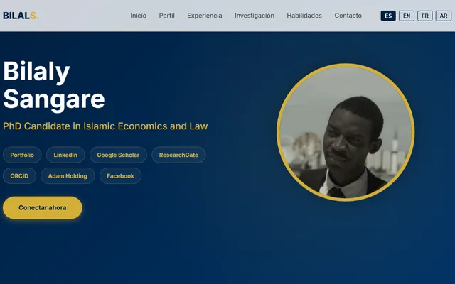 Aperçu du site Bilaly Sangaré